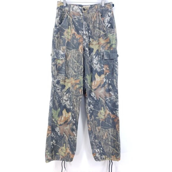 Field Staff Mens 28x30 Mossy Oak Camouflage Cargo Pants Outdoor Hunting Wear - Picture 1 of 9